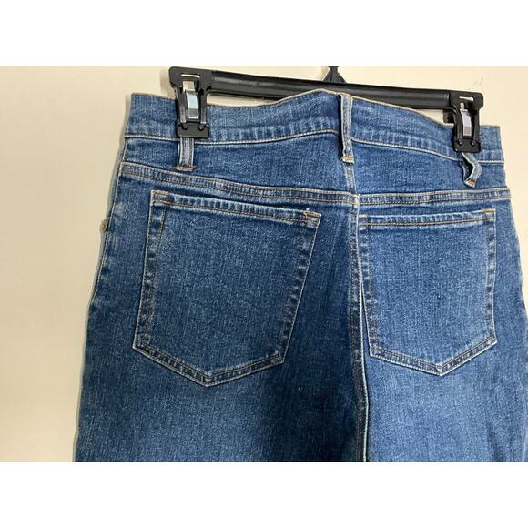 The Denim Tailor Jeans Bootcut Womens 8. Blue Embellished Cuffed Accents - Picture 6 of 8